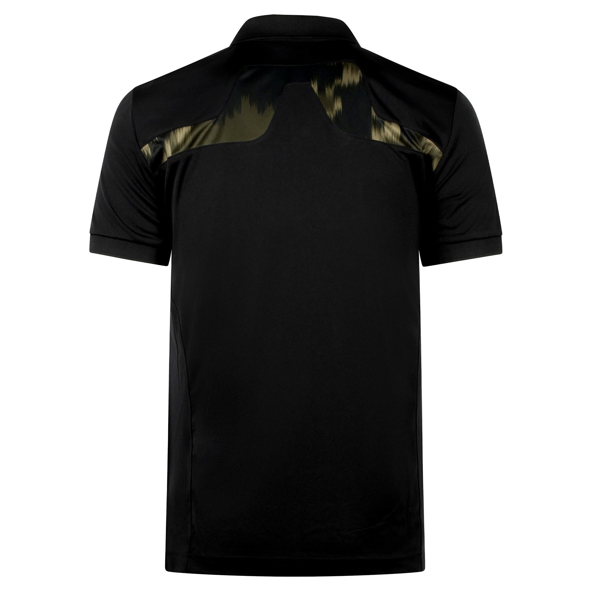 J Lindeberg KV Print Mens Golf Polo Shirt Black